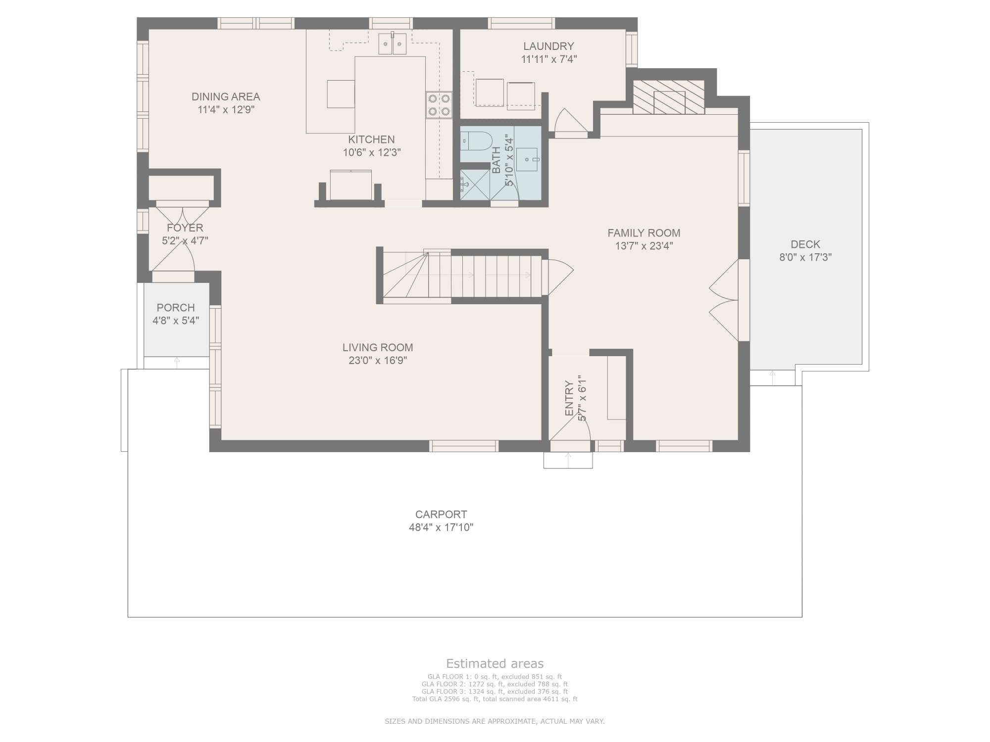 Main Floor plan Key Image