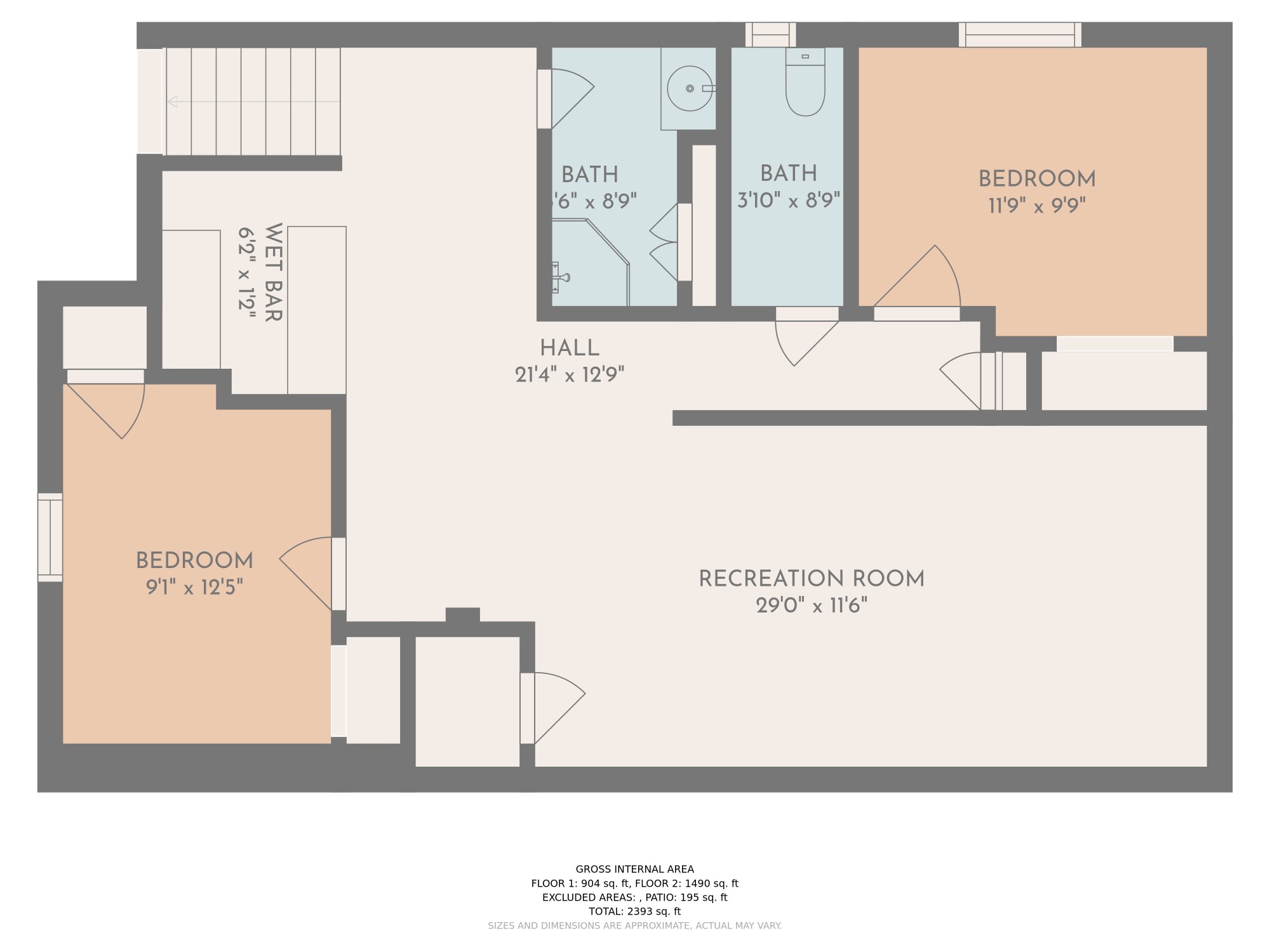Basement Floor Plan Key Image