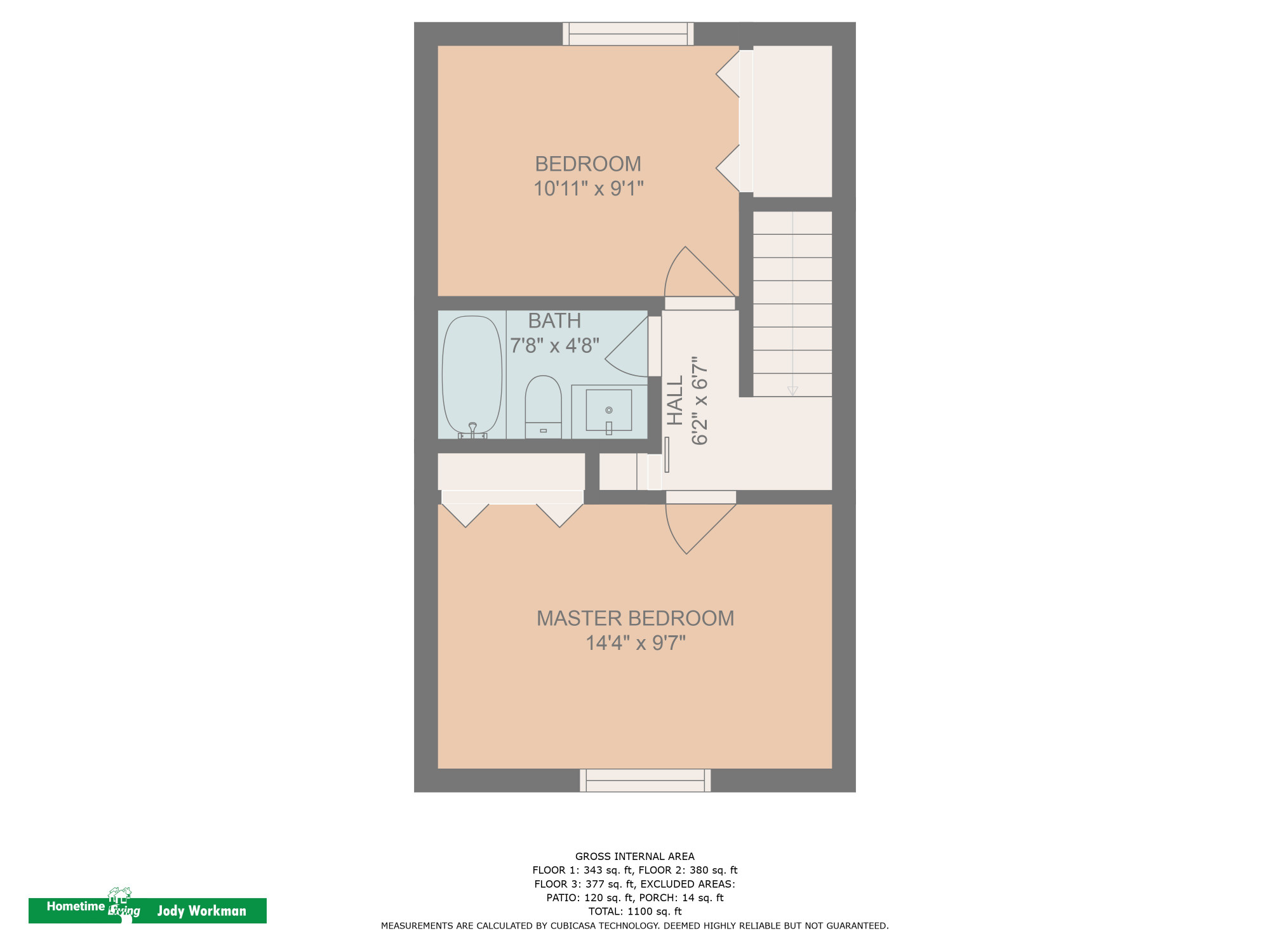 Upper Level Floor Plan Key Image