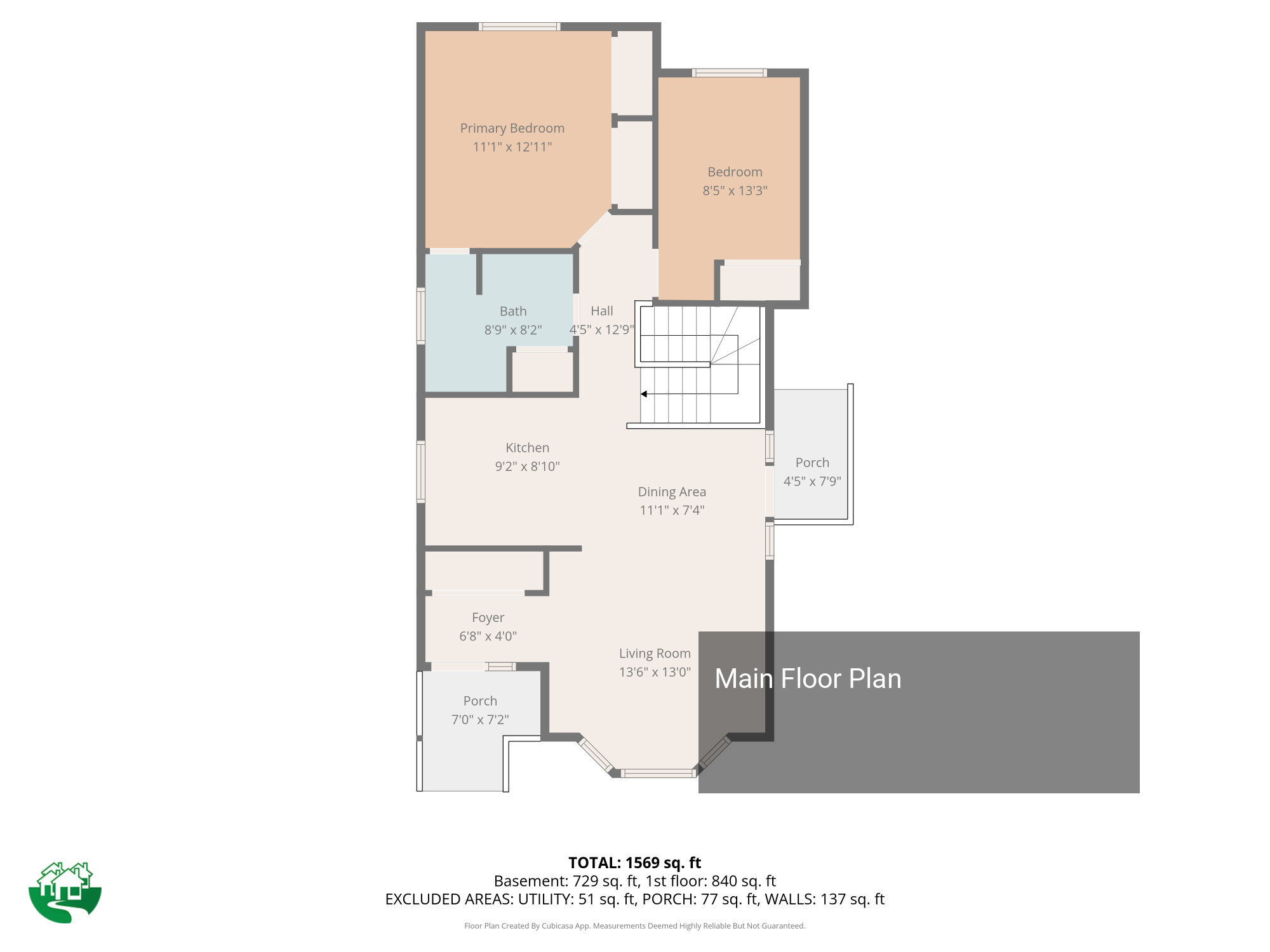 Main Floor Plan Key Image