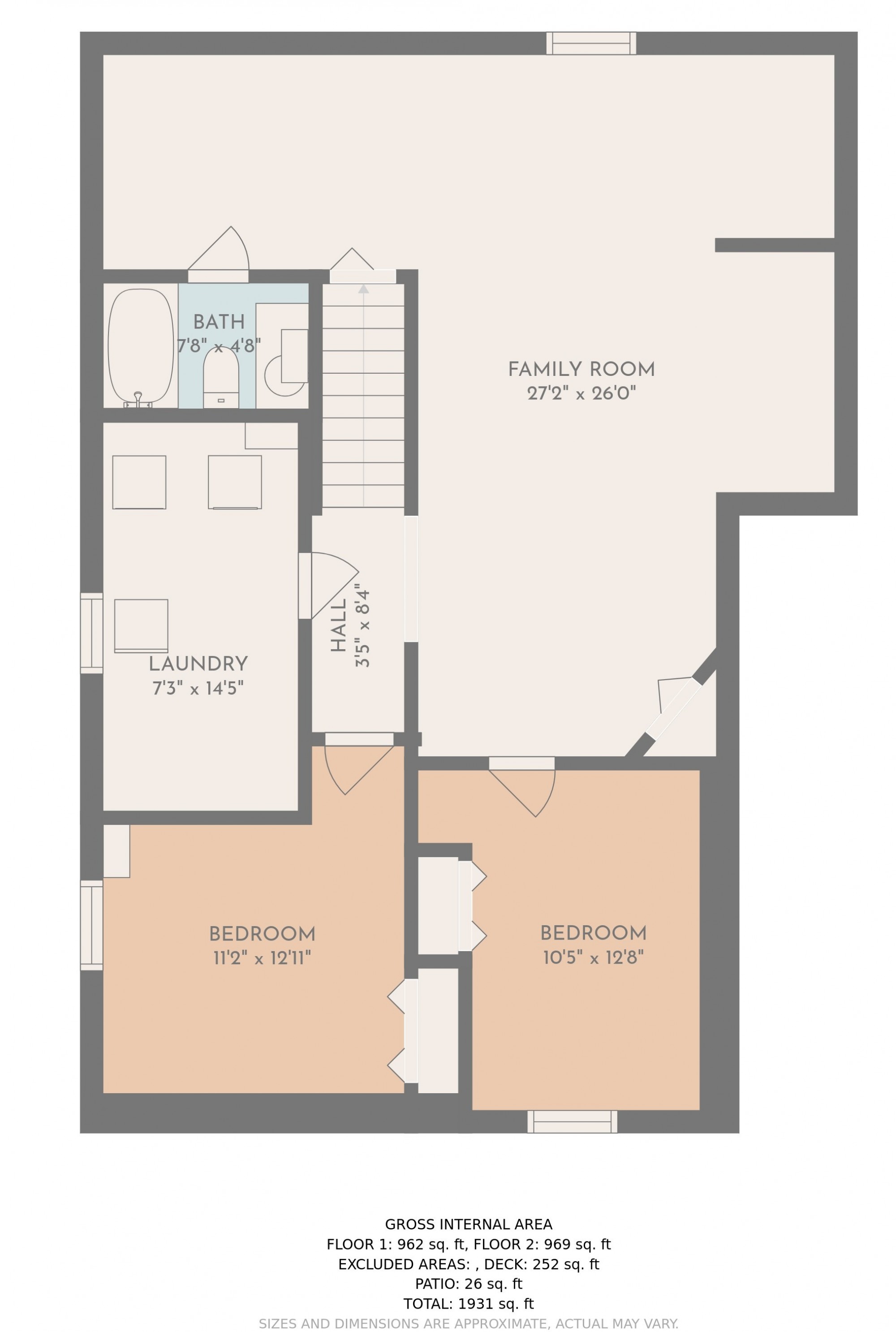 Floor Plan Basement Key Image